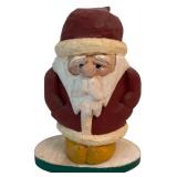 LR - Set of 4 Pobbles Crafty Crafts Hand Carved Santa Figurines