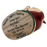LR - Set of 4 Pobbles Crafty Crafts Hand Carved Santa Figurines