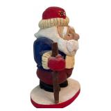 LR - Set of 4 Pobbles Crafty Crafts Hand Carved Santa Figurines