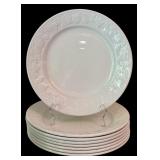 DR - Vintage International Tableworks Devonshire 8-Piece Dinnerware Set with Embossed Fruit Pattern