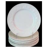 DR - Vintage International Tableworks Devonshire 8-Piece Dinnerware Set with Embossed Fruit Pattern