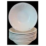 DR - Vintage International Tableworks Devonshire 8-Piece Dinnerware Set with Embossed Fruit Pattern