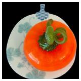 DR - Collection of Fall and Halloween Decor Including Carved Figures and Ceramic Turkeys