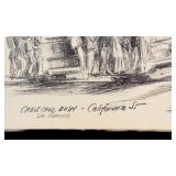 RBR - Pair of Framed San Francisco Cable Car Art Prints, California Street