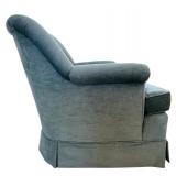 LR - Pair of Vintage Upholstered Green Armchairs