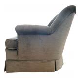 LR - Pair of Vintage Upholstered Green Armchairs