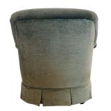 LR - Pair of Vintage Upholstered Green Armchairs