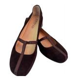 RBR - Anyi Lu Vero Cuoio Brown Suede Shoes Size 41 Handmade in Italy