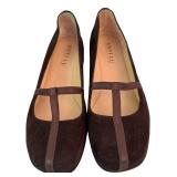 RBR - Anyi Lu Vero Cuoio Brown Suede Shoes Size 41 Handmade in Italy