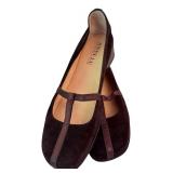 RBR - Anyi Lu Vero Cuoio Brown Suede Shoes Size 41 Handmade in Italy