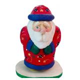 DR - Set of 10 Poppies Crafty Crafts Hand Carved Santa Figurines