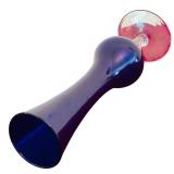 DR - Lot of Vintage China Pieces and Blue Glass Vase