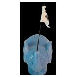 DR - UNC Tar Heels Salt and Pepper Shakers with Blue Elephant Figurine