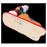 Set of 6 Handcrafted Santa Figurines