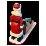 Set of 6 Handcrafted Santa Figurines