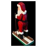 Set of 6 Handcrafted Santa Figurines