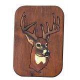 G - Set of 3 Vintage Hand-Painted Wooden Wildlife Plaques