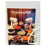 LR - Vintage KitchenAid Hobart Model K45SS Stand Mixer with Attachments and Cookbook