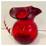 DR - Holiday Kitchenware Set with Salem Collector Plates, Red Glass Pitcher, and Holly Bowl