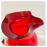 DR - Holiday Kitchenware Set with Salem Collector Plates, Red Glass Pitcher, and Holly Bowl