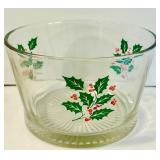 DR - Holiday Kitchenware Set with Salem Collector Plates, Red Glass Pitcher, and Holly Bowl