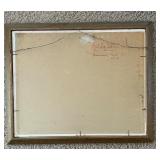 LR - Framed 1963 Signed Harbor Scene Oil Painting by P. Charlson