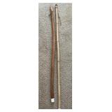 LR - Pair of 60-Inch Decorative Walking Sticks with Carved Handles