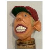 LR - Pair of 60-Inch Decorative Walking Sticks with Carved Handles