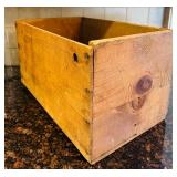 LR - Vintage Wooden Apple Crate with Frigo-Pak Yakima Valley Label