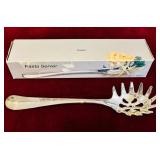 LR - 3-Piece Stainless Steel Carving Set and Silverplate Pasta Server with Boxes