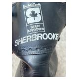 K - Sherbrooke Staff Approved Black Hockey Ice Skates Size 11 Inch Blade 28 cm