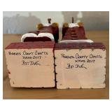 LL - Set of 6 Handcrafted Christmas Figures by Pobbies Crafty Crafts