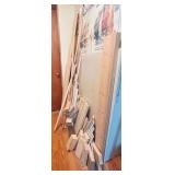 S - Assorted Scrap Lumber and Wood Pieces Collection