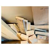 S - Assorted Scrap Lumber and Wood Pieces Collection