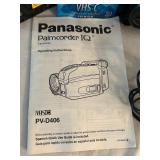 LL - Panasonic PV-D406 Camcorder Bundle with Bag, Charger, VHS-C Tape and Manual