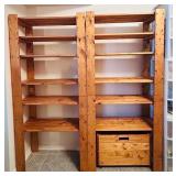 LL - Wood Storage Shelving Units with Removable Bin