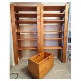 LL - Wood Storage Shelving Units with Removable Bin