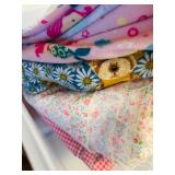 LL - Large Collection of Assorted Fabric and Craft Sewing Material