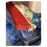 LL - Large Collection of Assorted Fabric and Craft Sewing Material