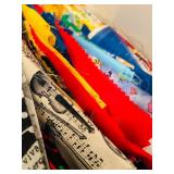 LL - Large Collection of Assorted Fabric and Craft Sewing Material
