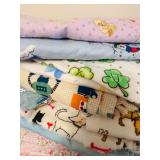 LL - Large Collection of Assorted Printed Fabric Scraps and Fleece Pieces