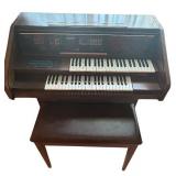 LL - Lowrey Console Electric Organ with Bench and Pedals
