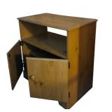 LL - Wooden Cabinet Stand with Open Shelf and Double Doors