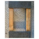 LL - Wooden Carpeted Dolly with Casters