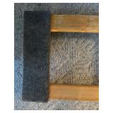 LL - Wooden Carpeted Dolly with Casters