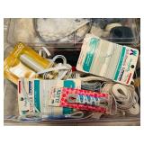 LL - Large Collection of Vintage Sewing Notions, Thread, Buttons, Fabric, and Accessories