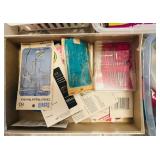 LL - Large Collection of Vintage Sewing Notions, Thread, Buttons, Fabric, and Accessories