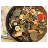 LL - Large Collection of Vintage Sewing Notions, Thread, Buttons, Fabric, and Accessories