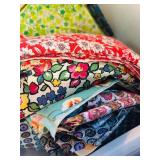 LL - Large Collection of Assorted Fabric and Quilting Material