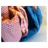 LL - Large Collection of Assorted Fabric and Quilting Material